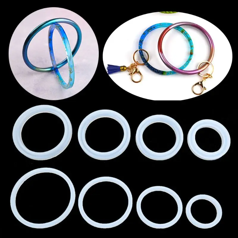 До 4 никель металл 8 шт. большой Размеры браслет Keychain формы для эпоксидной смолы