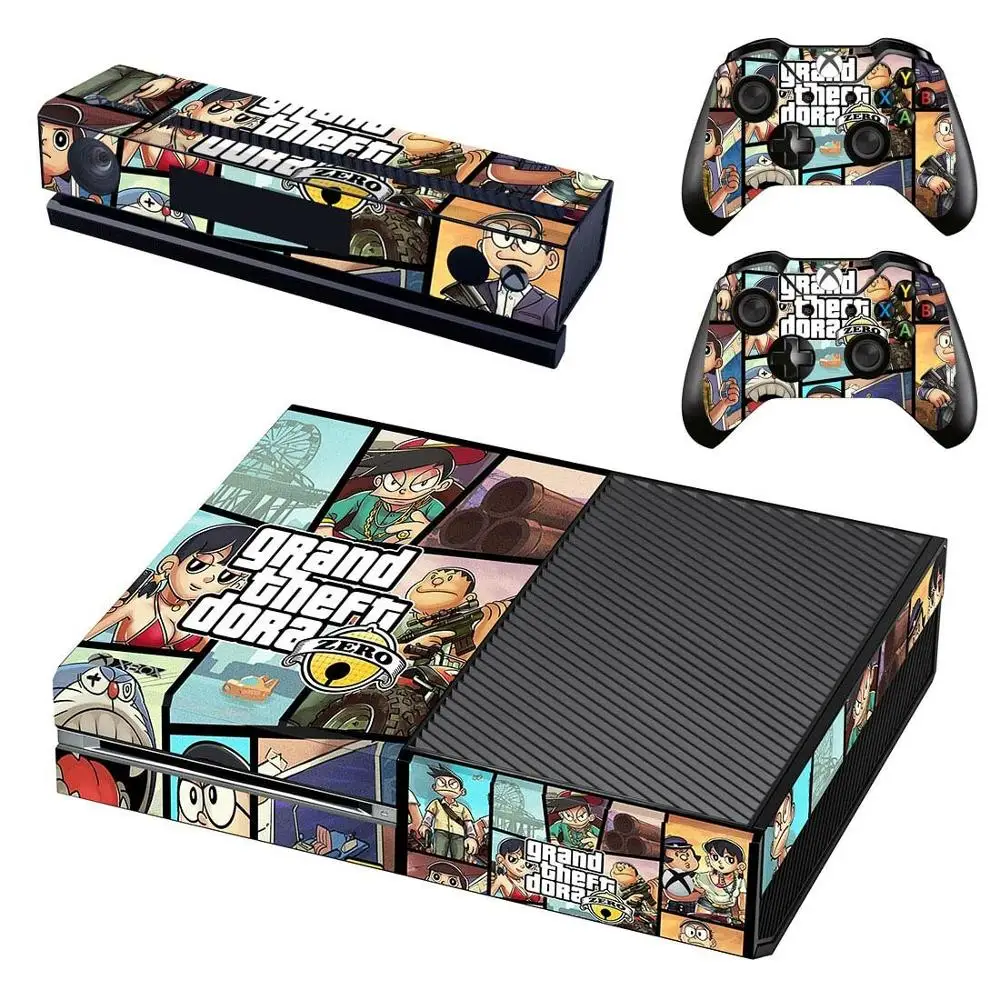 Grand Theft Auto V GTA 5 наклейка с полным покрытием для консоли Xbox One Kinect и 2 контроллеров