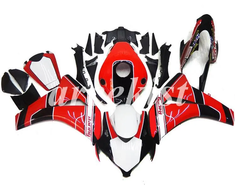 

4 Free Gifts New ABS Motorcycle Fairings kit Fit For HONDA CBR1000RR 2008 2009 2010 2011 08 09 10 11 Bodywork set black Red