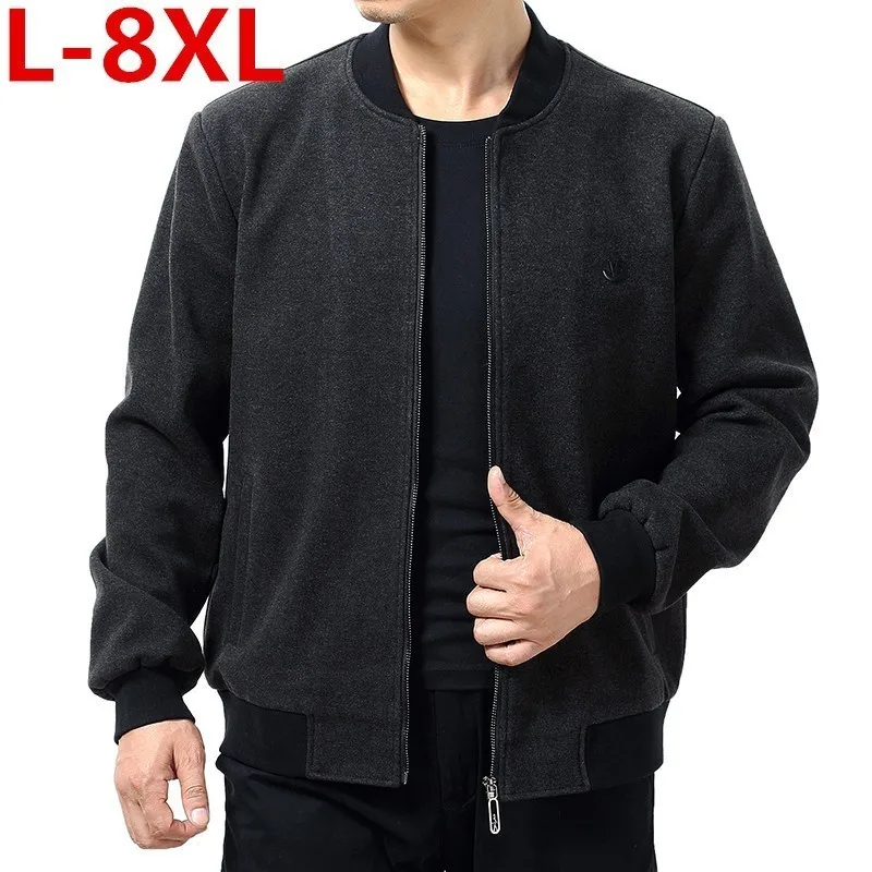 Высокого качества новый большой Размеры 8XL 7XL 6XL 5XL повседневные толстые теплые