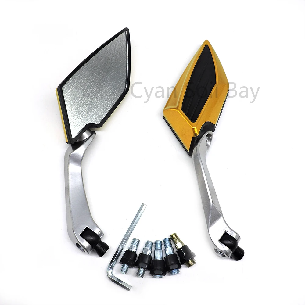 Универсальное зеркало заднего вида для мотоцикла алюминиевое мотоцикла|Боковые