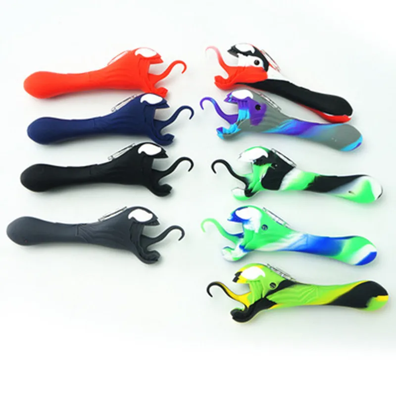 Модная ручная трубка для курения 5 6 дюйма креативные небьющиеся силиконовые