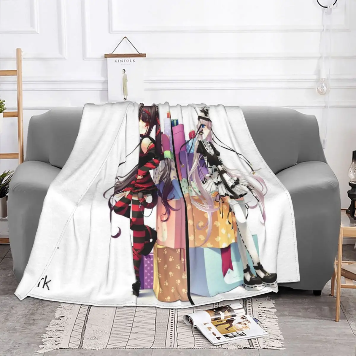 Сексуальное одеяло с аниме Nekopara для девушек чехол чокола фанатов ванильного