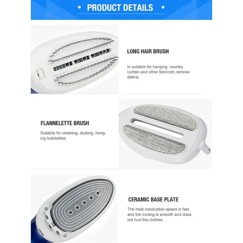 

Portable Travel Clothes Electric Steamer Iron Mini Handheld Garment Steamer for Home and Travel- Safe and Easy to Use for with