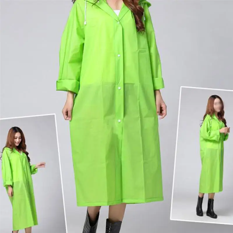 Полупрозрачный дождевик для женщин и мужчин уличный дорожный водонепроницаемый