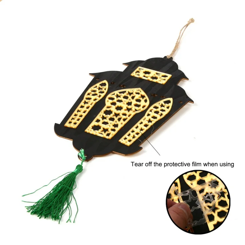 ИД деревянный кулон Мубарак декор для DIY украшения на Рамадан Висячие Подвески