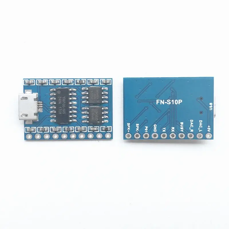 5 шт. FN S10P UART серийный MP3 модуль с картой памяти 32 Мбит флэш память Мини плеер 3 Вт