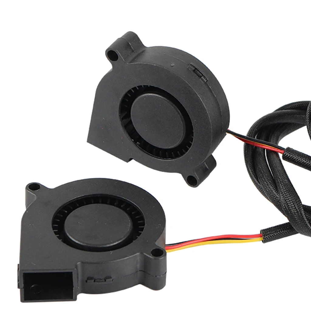 

2x 3D Printer Parts DC 5V 5015 Blow Radial Cooling Fan Hydraulic Sleeve Bearing Super Silent Front Fan Cooler Radiator