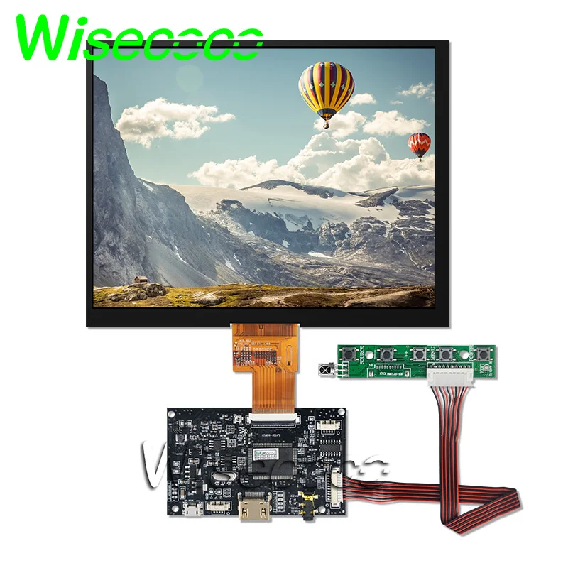 HJ080IA 01E 8 дюймов 1024x768 ЖК экран 40 контактов Lvds с платой управления для Raspberry Pi 3B 2