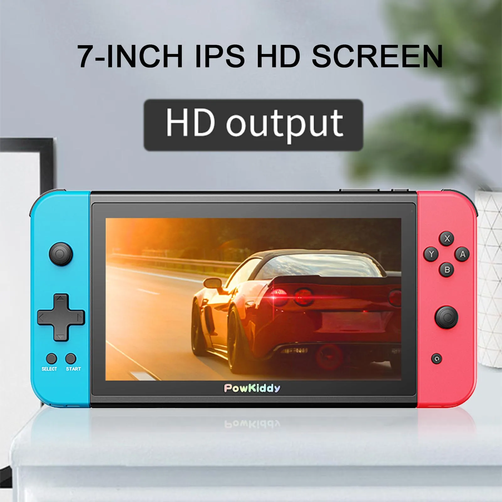 Игровая консоль Powkiddy X2 7 дюймов IPS экран 32 ГБ TF карта встроенные 2500 игр поддержка HD
