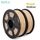 Нить PLA SUNLU Wood для 3D-принтера, 1 кг, 1,75 мм, 2 рулона