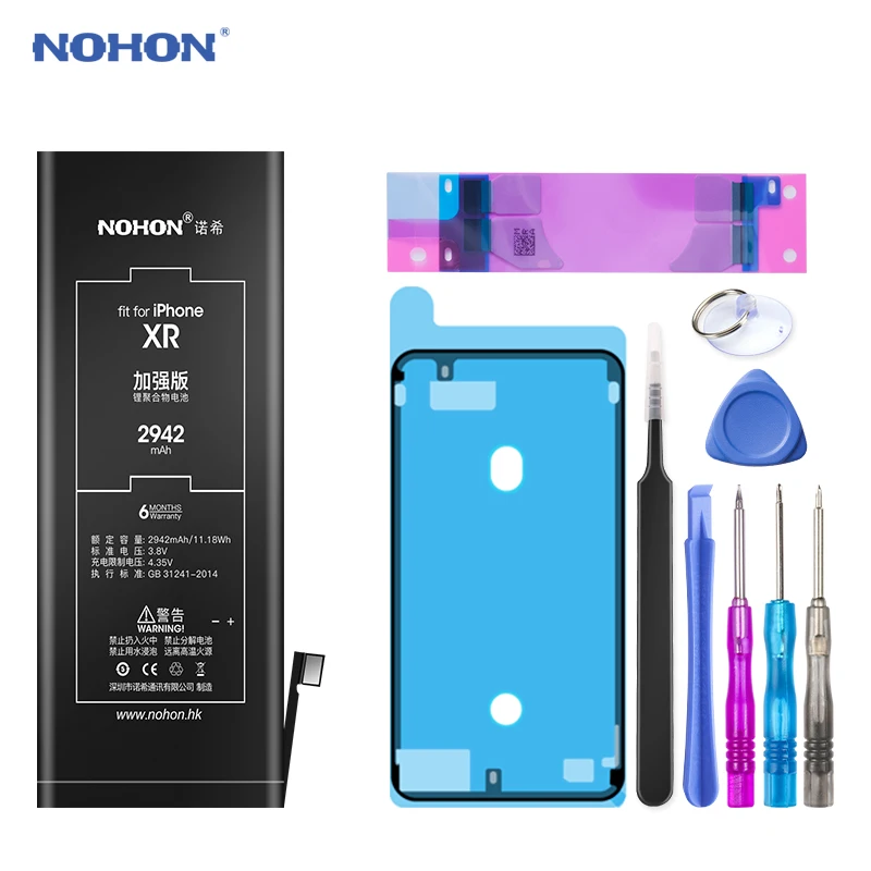 Аккумулятор Nohon для Apple iPhone XR сменная батарея с реальной емкостью X XS
