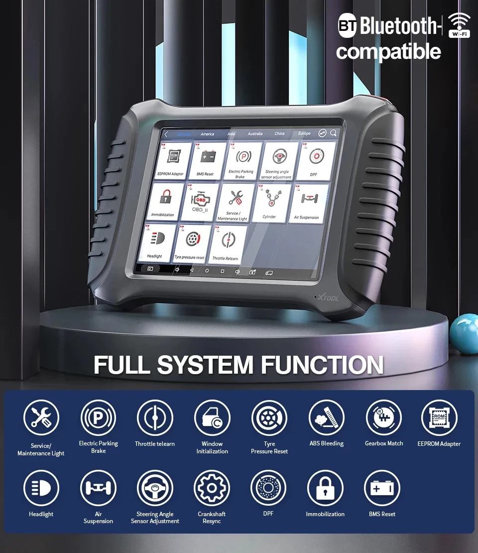 Автомобильный диагностический инструмент XTOOL A80 полный набор инструментов для
