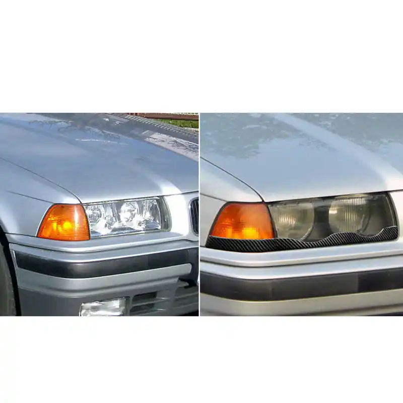 

Fit For BMW e39 (1997-2003) carbon fiber car exterior modification headlight eyebrow eyelash decoration