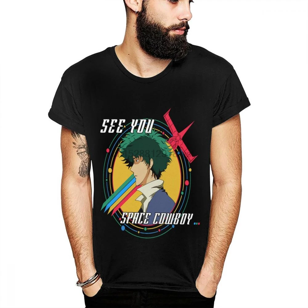

COWBOY BEBOP SPIKE SPIEGEL T-shirt For Male Plus Size T-Shirt Geek T Shirt Men Harajuku Stylish T-Shirt