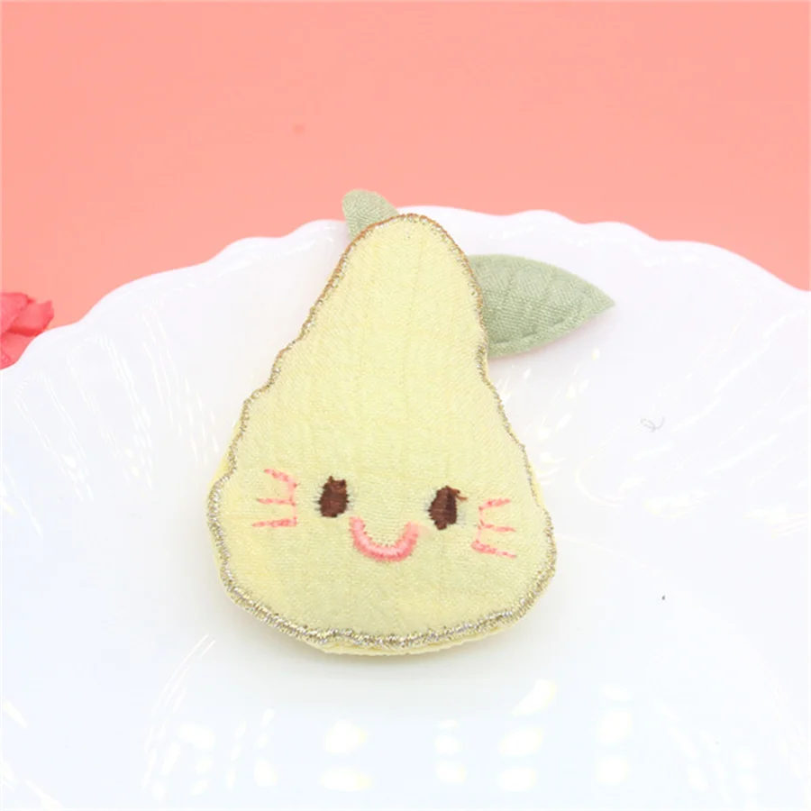 

12Pcs/Lot Cute Cartoon Fruit Doll Appliques For DIY Handmade Children Hair Clip Accessories Hat Cloth Bag Brooch Patches New
