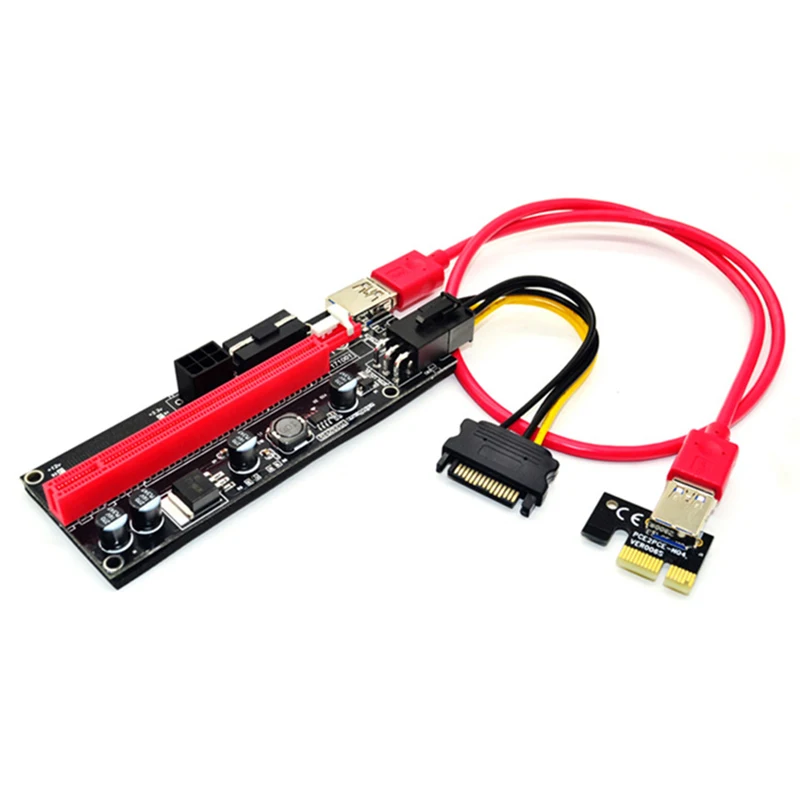 

MAYITR 1pc High Quality PCI-E 1x to 16x Extender Cable USB3.0 GPU Riser Adapter Card For PC Computer Accessories