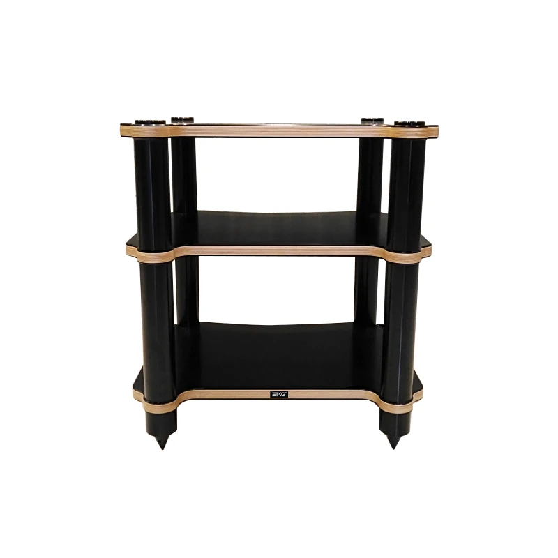 

Three layers audio cabinet equipment rack CD amplifier shelf