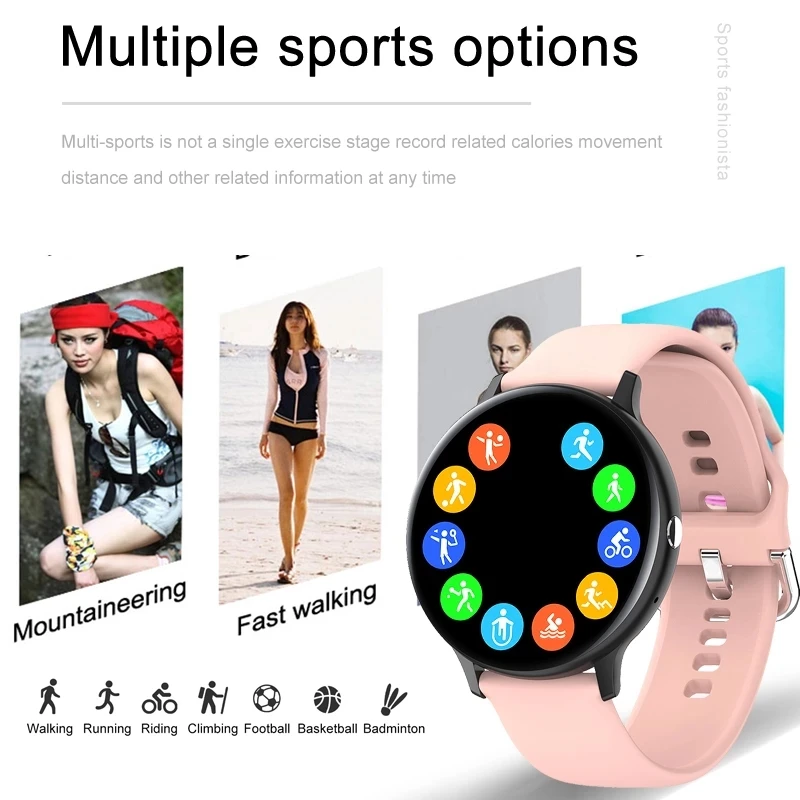 

2021 New Ladies Bluetooth Call Smart Watch Women Waterproof Sports Fitness Watch Health Tracker New Music Player smartwatch Men