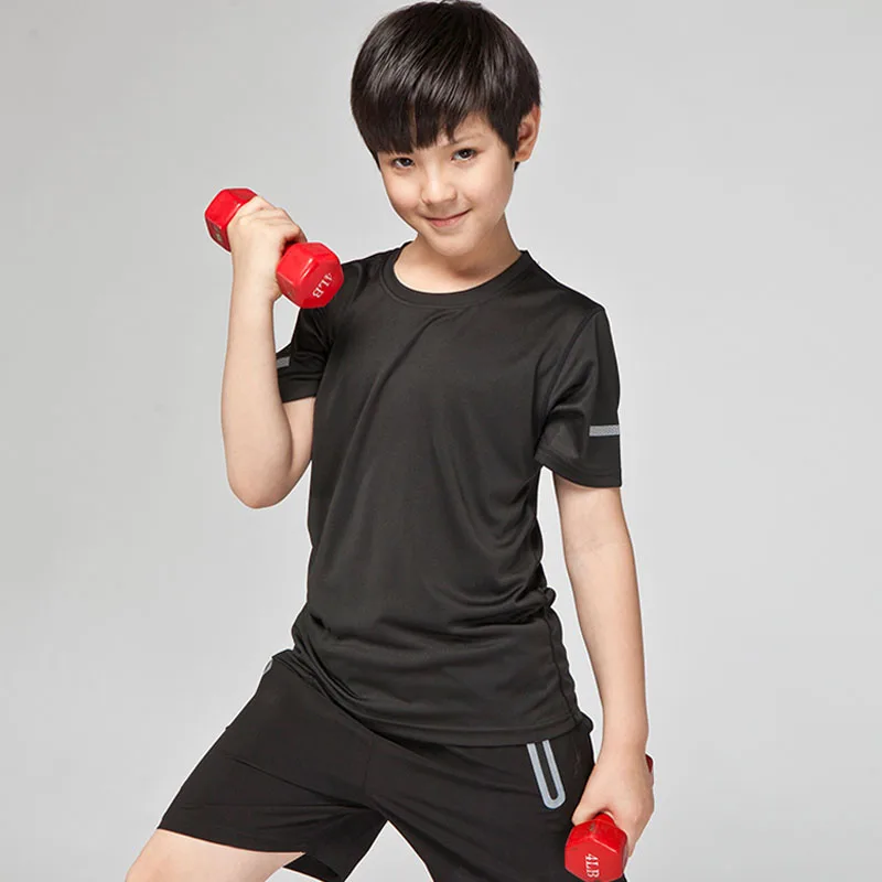 Майка HAMEK детская быстросохнущая топ с коротким рукавом для спортивного зала