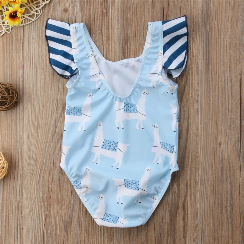 Детская одежда для купания милый комплект бикини в полоску из альпаки маленьких