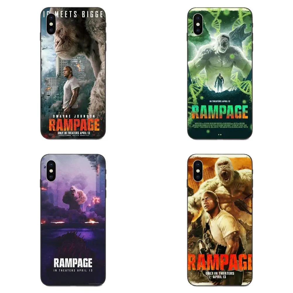 Защитный чехол из ТПУ для Apple iPhone 4 4S 5 5S SE 6 6S 7 8 Plus X XS Max XR Johnson Rampage 2018 | Чехлы