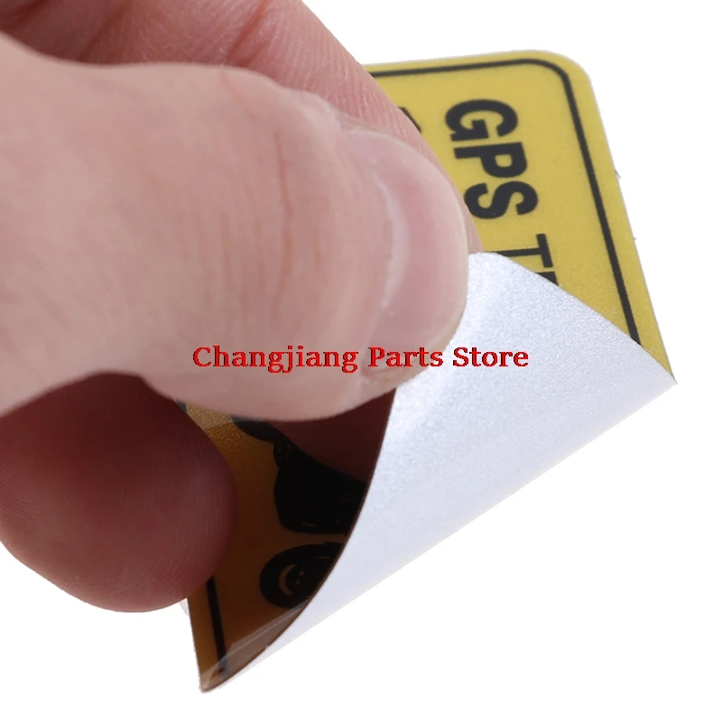 

2/3pcs Warning lable GPS TRACKING Alarm system sticker Anti-Theft sticker reflective vinyl sticker for car motocrclye bike