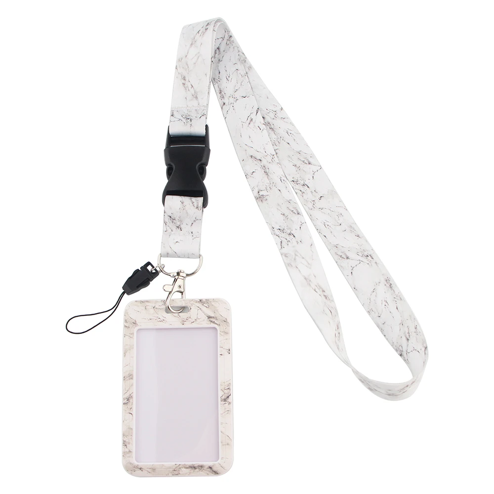 

HJ80 Card Sets Two In One Removable Fashion Keychain Belt Phone Lanyard Key ID Card USB Badge Holder DIY Lasso Lanyarde