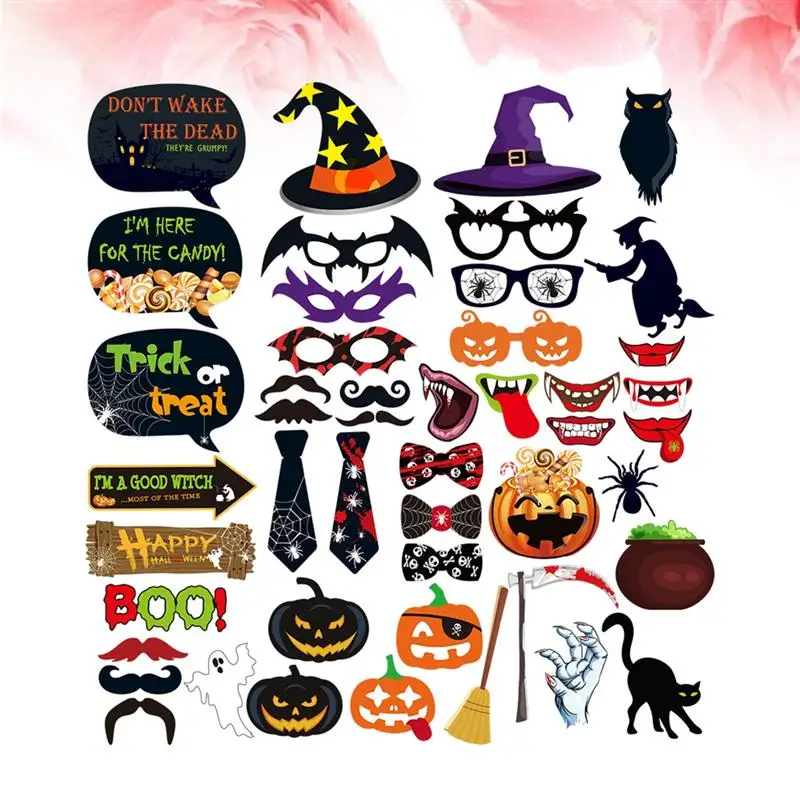 47 шт. реквизит для фотокамеры на Хэллоуин|Реквизиты фотобудки| |