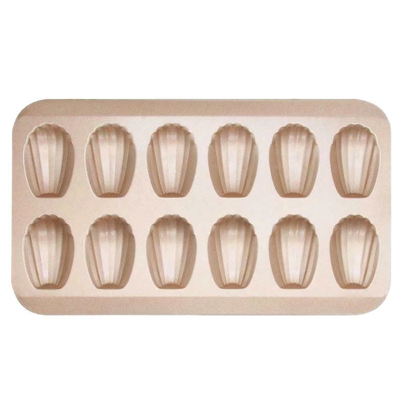 

12Cup Shell Shaped Nonstick Madeleine Pan Carbon Steel Mold Baking Mould Tools