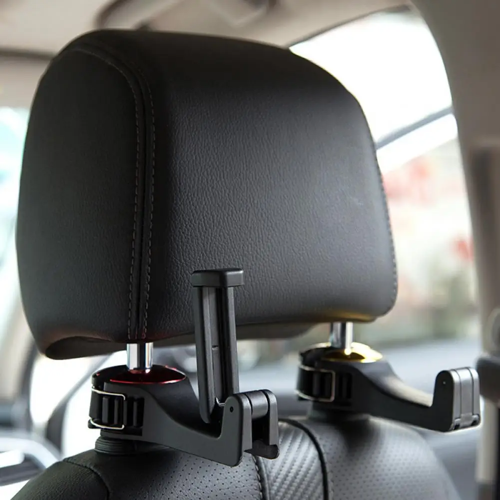 

80%HOT Hook Retractable Space Saving ABS Back Seat Headrest Hook for Car