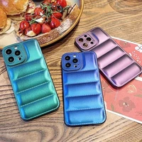 for iphone 13 12 11 pro max case soft down jacket 12pro 13pro phone back cover for iphone 11 pro xs max x xs xr 7 8 plus cases