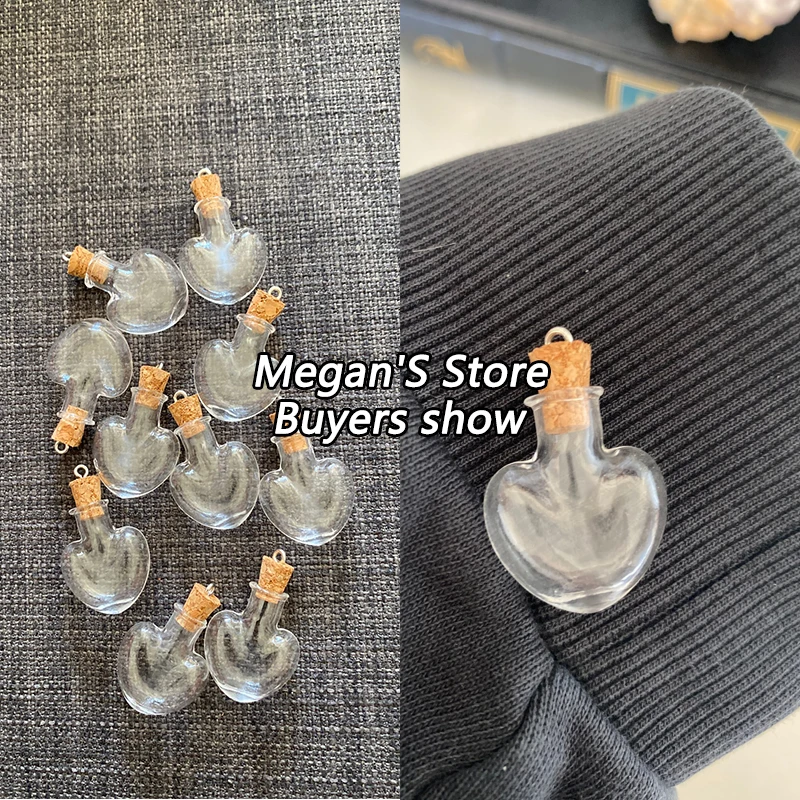 10 шт. корковой пробкой небольшые пустые Стекло бутылки крошечные банки es ампул