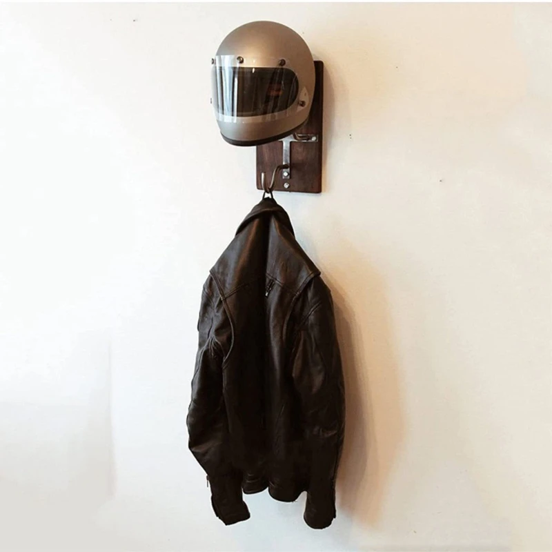 

House Porch Hook Wall Mounted Hook Vintage Style Hanger Rack Durable Helmet Hook Helmet Holder Hanger Rack
