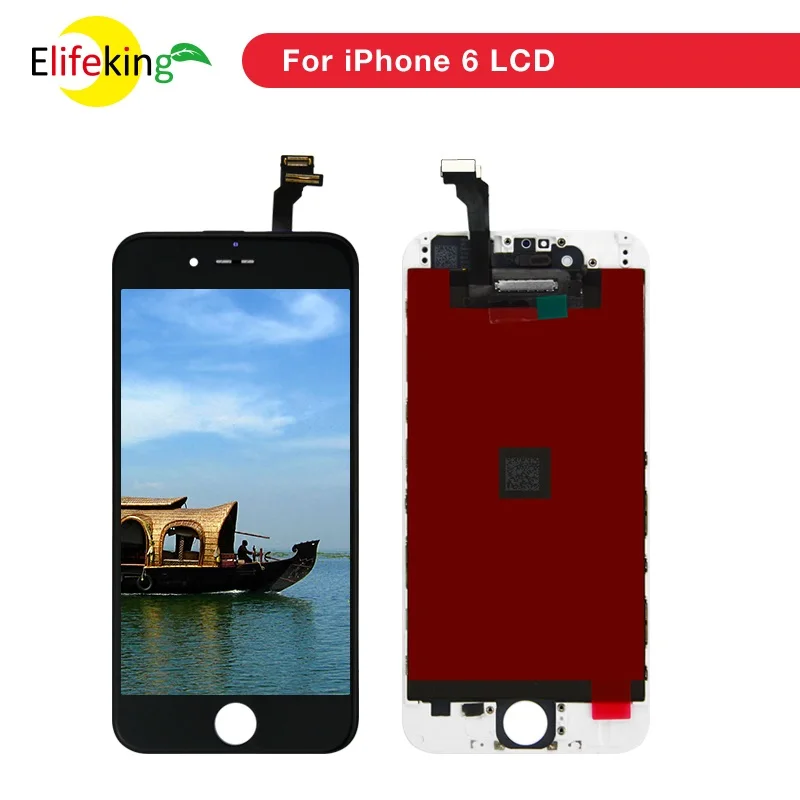Piezas de tel&eacute;fono m&oacute;vil para iPhone 6, repuesto de Pantalla LCD t&aacute;ctil, AAA, Env&iacute;o Gratis por DHL, 20 unids/lote-0
