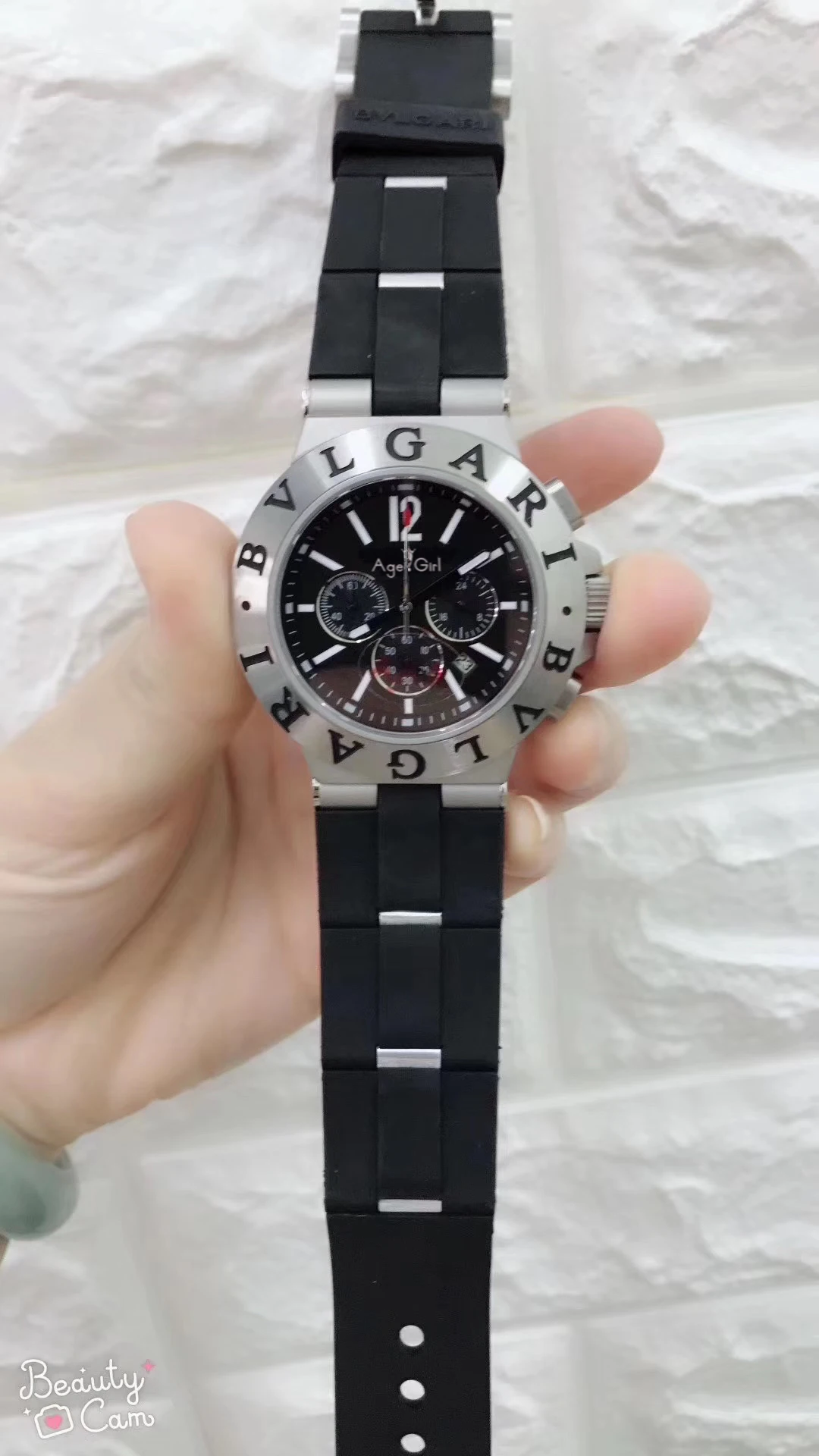 

Luxury New Men Stainless Steel Rose Gold Rubber Silver Black Japanese Quartz Chronograph Sapphire Luxury Sports Watch AAA