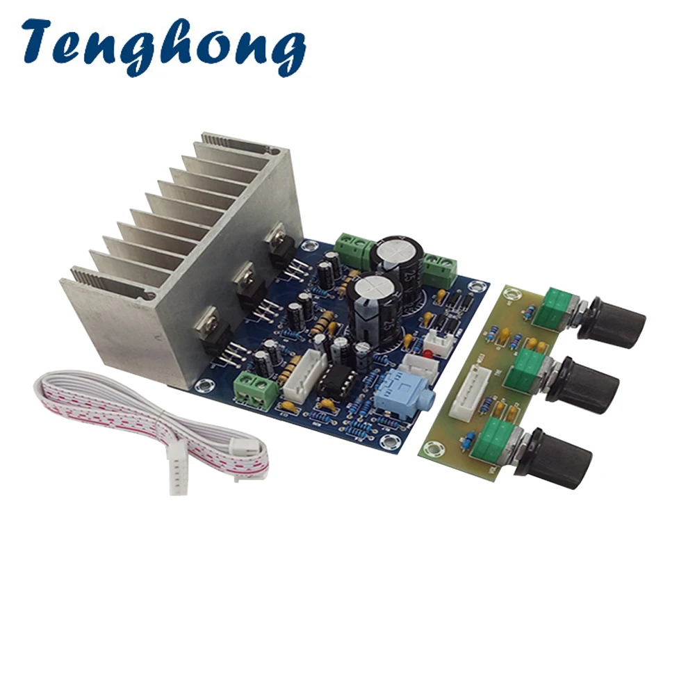 Tenghong 2. 1 канальный усилитель плата 20 Вт * 2 + 30 TDA2030A сабвуфер аудио звуковые