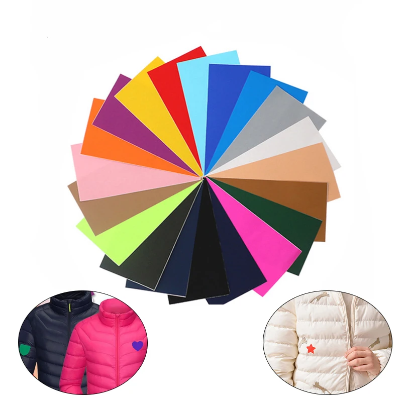 

10x20cm Self-adhesive Down Jacket Hole Patches Repairing Stickers Coat Bag Cloth Decorative Sticker DIY Craft Sewing Accessories