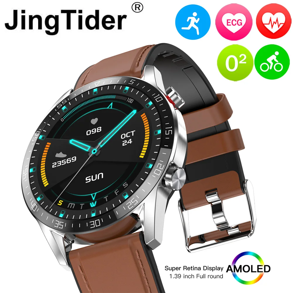 

G5 Business Smart Watch For Men Women IP68 Waterproof 1.39" AMLOED Round Smartwatch Blood Pressure SPO2 ECG Fitness Wrist Watch