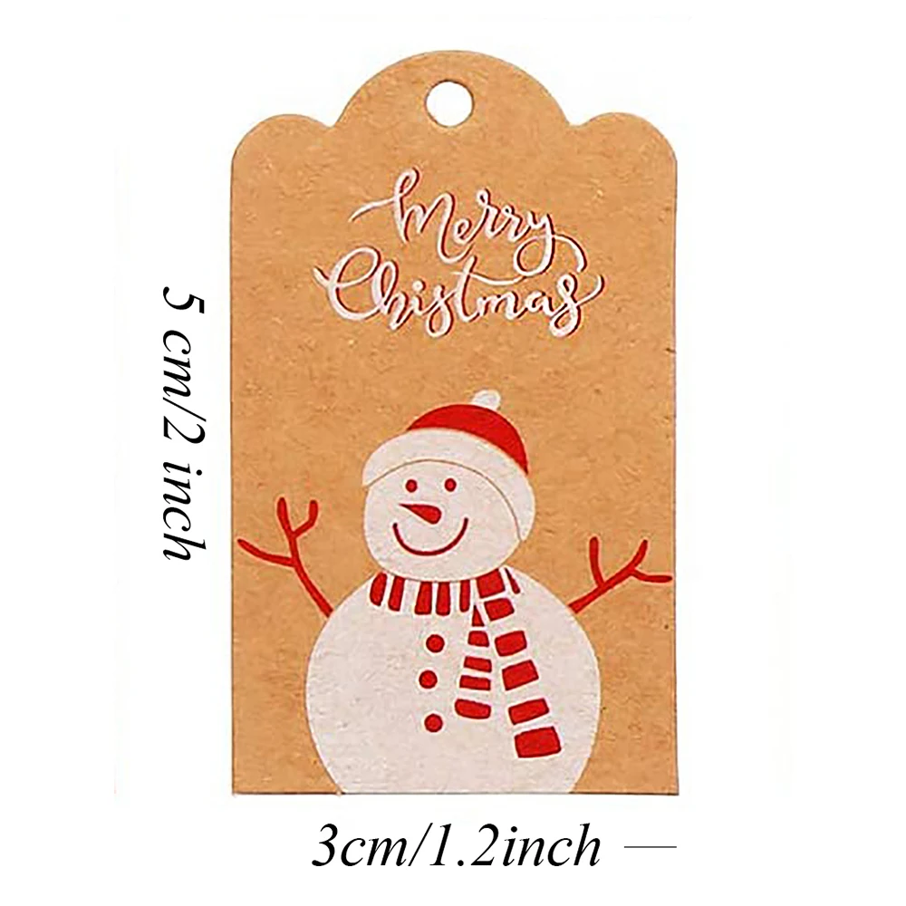 С надписью &quotMerry Christmas&quot 200 шт. на свадьбу Рождество вечеринку ручная работа