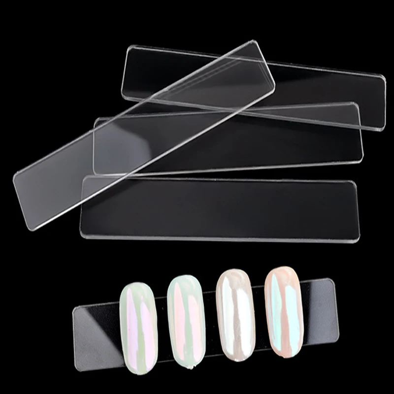 

10Pcs Nail Art Display Stand Professional False Nail Tips Transparent Practice Acrylic Gel Polish Holder Manicure Showing Tool