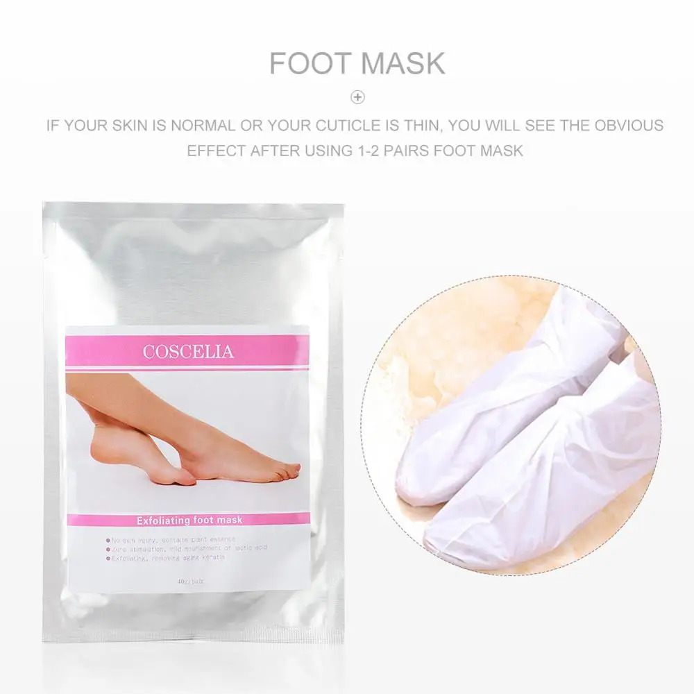 COSCELIA 2PCS/Set Foot Mask Pedicure Socks Care Remove Dead Skin Peeling Feet Skincare Patch | Красота и здоровье