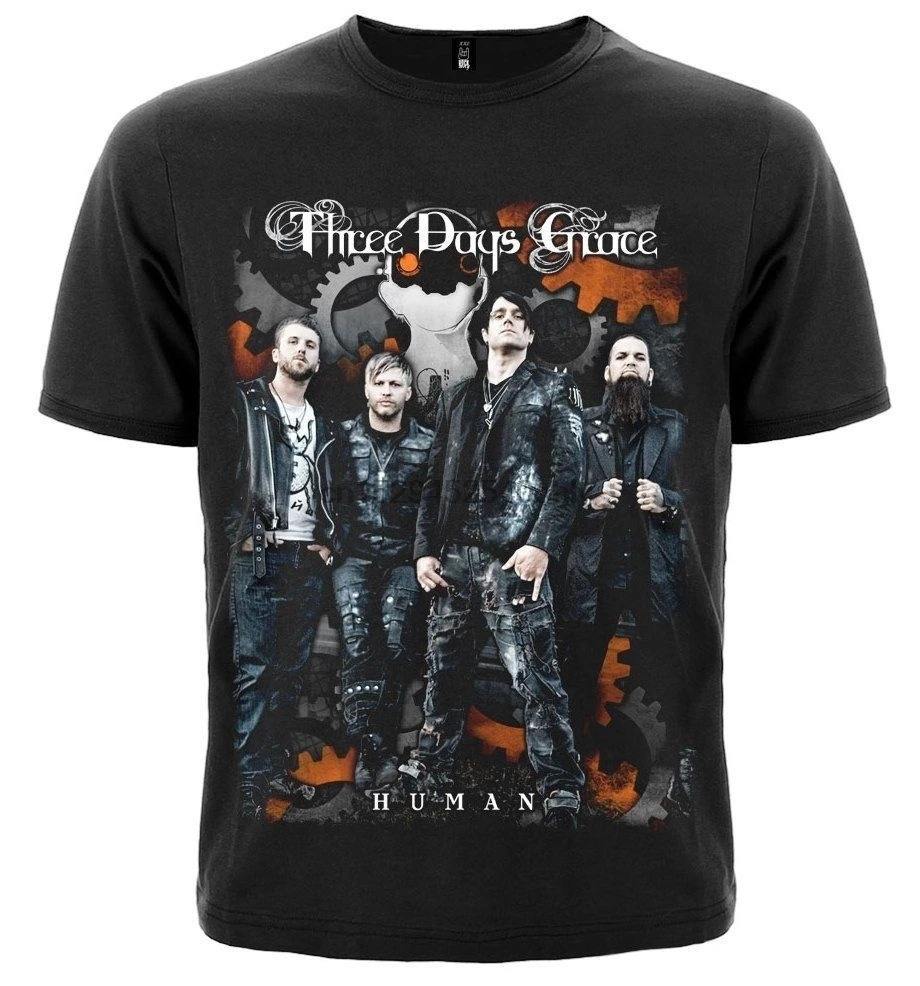 

THREE DAYS GRACE HUMAN Men's Printed T Shirts