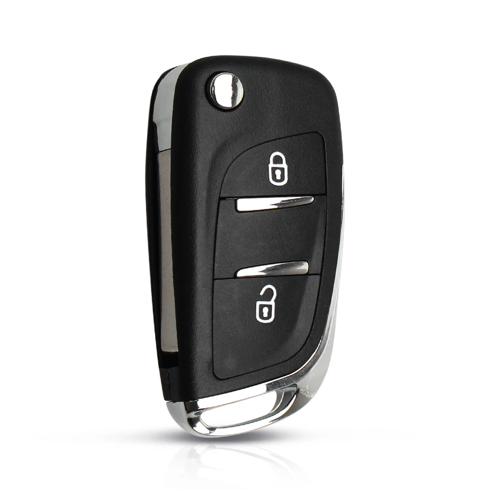 KEYYOU модифицированный чехол для ключей автомобиля CE0536 2/3 кнопки Filp Peugeot 207 307 407 408