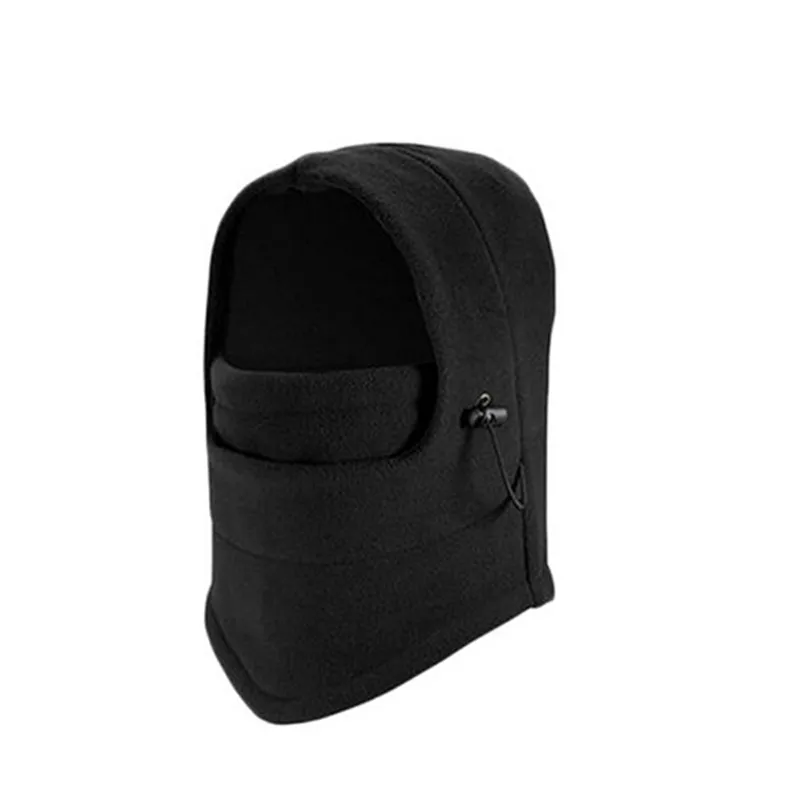 Thermal Fleece Balaclava Hat Unisex Hooded Neck Warmer Winter Sports Face Mask for Men Bike Helmet Beanies skullies Masked Cap | Аксессуары