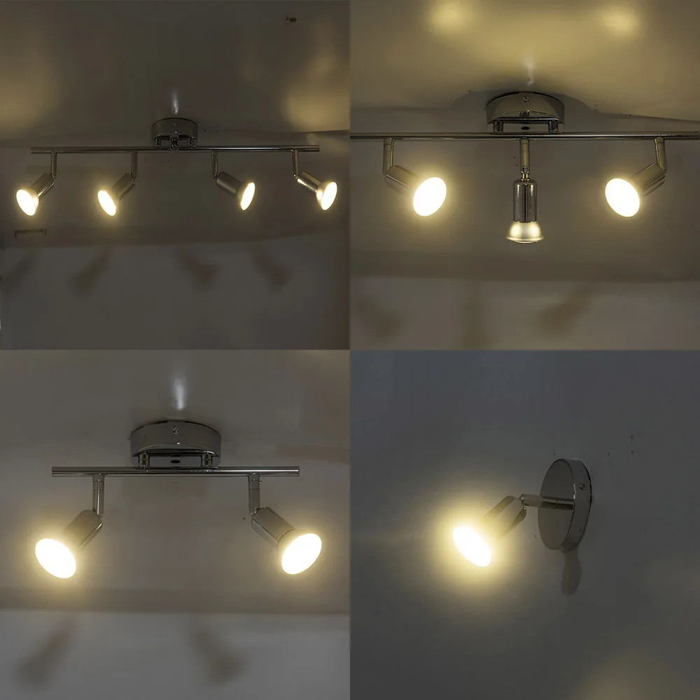 

Rotatable Kitchen Ceiling Light Angle Adjustable GU10 LED Bulbs bar lamp Showcase Wall Sconces Living Room Cabinet Spot Lighting