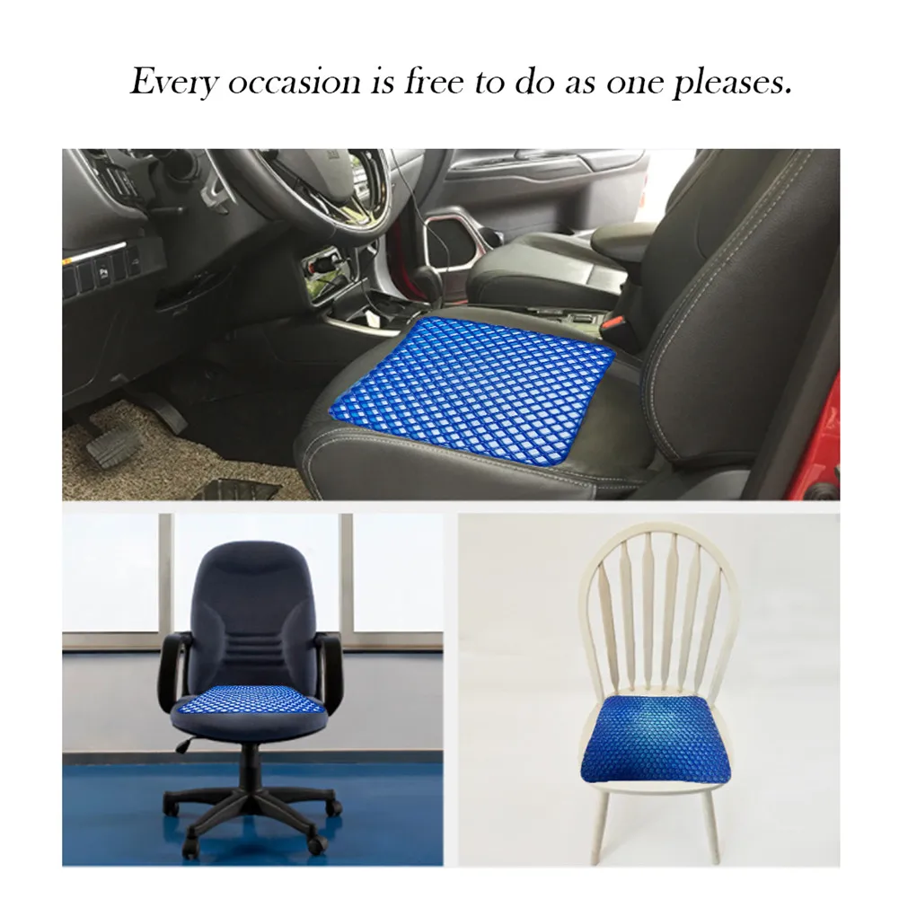 Dropshipping Gel Chair Seat Cushion Provide Relief for Lower Back Hip Pain Airflow Orthopedic Design Seat Pad P666
