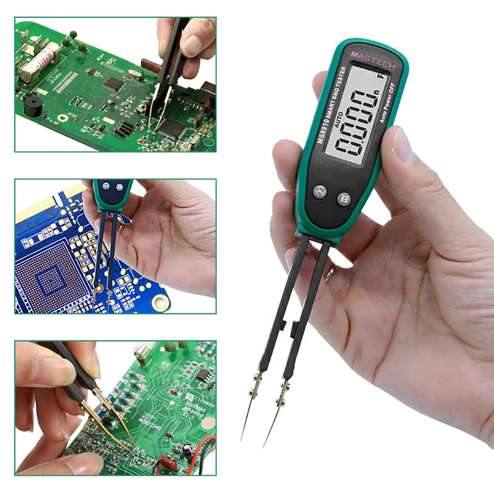 Смарт тестер MASTECH SMD измеритель емкости мультиметр MS8910 3000 отсчетов ЖК дисплей