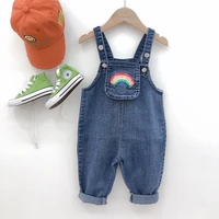 rainbow baby spring autumn jeans pants for boys children kids trousers clothing teenagers gift home outdoor high quality