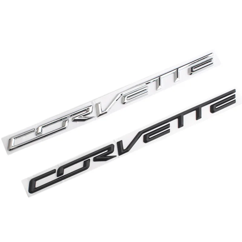 

Наклейка на заднюю дверь автомобиля Chevrolet Corvette, серебристо-черная